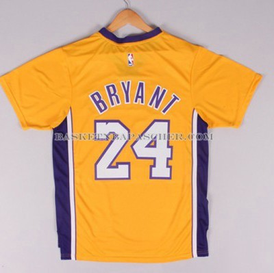 Maillot Manche Courte Los Angeles Lakers Bryant Jaune